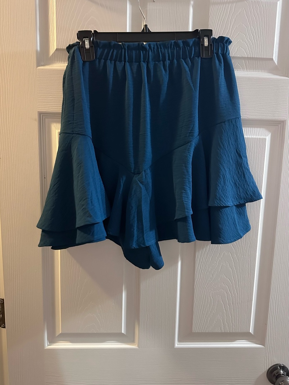 Teal Ruffle Mini Skort - Picture 2 of 2